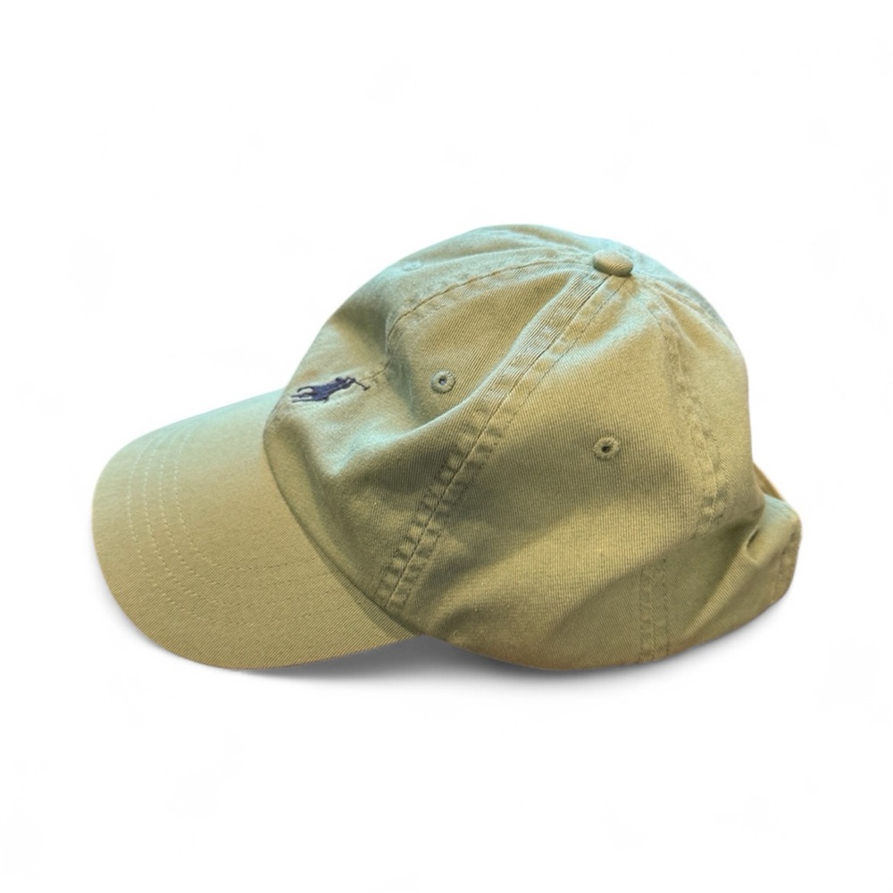 Polo Ralph Lauren Baseball Cap Adjustable Strap Back Green w/ Navy Pony Logo - Picture 3 of 7